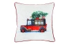 Povlak na polštář Vánoční auto, 45x45 cm