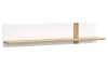 Nástěnná police Tuluza 140 cm, bílý lesk/dub artisan