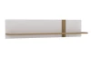 Nástěnná police Tuluza 140 cm, bílý lesk/dub artisan