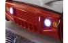 Dětská závodní postel Energy 90x200 cm, červené auto s osvětlením