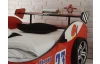 Dětská závodní postel Energy 90x200 cm, červené auto s osvětlením