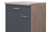Dolní kuchyňská skříňka Tiago US60, dub san remo/šedá, šířka 60 cm