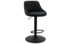 Barová židle Alexis, černá ekokůže
