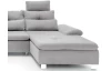 Sedací souprava Madeira 3B, světle šedá, tvar levé U