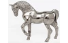 Dekorační soška Kůň, stříbrná
