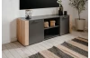 TV stolek Santio 138 cm, dub artisan/antracit