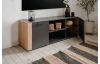 TV stolek Santio 138 cm, dub artisan/antracit