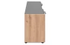 TV stolek Santio 138 cm, dub artisan/antracit