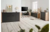 TV stolek Santio 138 cm, dub artisan/antracit