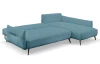 Rohová sedací souprava Dream, tyrkysová látka, pravý roh