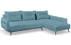 Rohová sedací souprava Dream, tyrkysová látka, pravý roh
