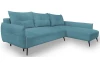 Rohová sedací souprava Dream, tyrkysová látka, pravý roh