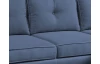 Rohová sedací souprava Malmo, mořská modrá látka, pravý roh