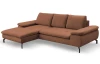 Rohová sedací souprava Vespa, cihlová látka, levý roh