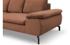Rohová sedací souprava Vespa, cihlová látka, levý roh