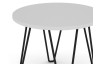 Kulatý konferenční/odkládací stolek Prado 50 cm, bílý