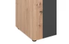Široká skříňka Santio 198 cm, dub artisan/antracit