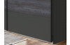 Šatní skříň s posuvnými dveřmi Göteborg, 270 cm, šedá vintage ocel
