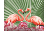 Povlečení Flamingo 140x200 cm, motiv plameňáků