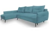 Rohová sedací souprava Dream, tyrkysová látka, levý roh