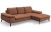 Rohová sedací souprava Vespa, cihlová látka, pravý roh