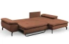 Rohová sedací souprava Vespa, cihlová látka, pravý roh