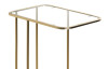 Přístavný stolek Sagres, zlatý