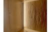 Prosklená skříňka Bolus, dub artisan, s osvětlením