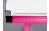 Polohovatelný psací stůl Cetrix, růžový/bílý