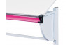 Polohovatelný psací stůl Cetrix, růžový/bílý