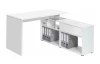 Rohový psací stůl Johan, celobílý