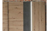 Šatní skříň Fossano, 270 cm, s osvětlením