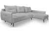 Rohová sedací souprava Dream, světle šedá látka, pravý roh