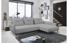 Rohová sedací souprava Dream, světle šedá látka, pravý roh