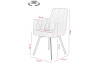 Otočná jídelní židle Gesa, šedo-béžová vintage optika kůže