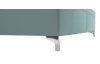 Postel Moosa 180x200 cm, modro-zelená aqua látka