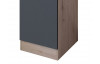 Vysoká kuchyňská skříň Tiago GE50, dub san remo/šedá, šířka 50 cm