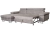 Rohová sedací souprava Kasper, světle šedá vintage látka, levý roh