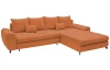 Rohová sedací souprava Yoko, cihlová oranžová látka