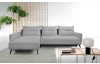 Rohová sedací souprava Dream, světle šedá látka, levý roh