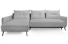 Rohová sedací souprava Dream, světle šedá látka, levý roh