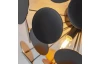 Lustr Discalgo 54 cm, černo-zlatý