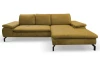 Rohová sedací souprava Vespa, hořčicová žlutá látka, pravý roh
