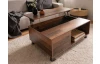 Úložný konferenční stolek Como, vintage optika dřeva