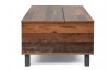 Úložný konferenční stolek Como, vintage optika dřeva
