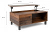 Úložný konferenční stolek Como, vintage optika dřeva