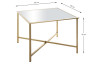 Čtvercový konferenční stolek Lagos 60x60 cm, zlatý