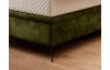 Postel Livano 180x200 cm, mechová zelená látka