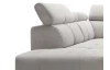 Sedací souprava Genova 1, světle šedá strukturovaná látka, tvar levé U