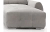 Sedací souprava Genova 1, světle šedá strukturovaná látka, tvar levé U